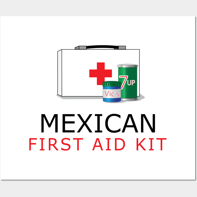 Mexican First Aid Kit Wall Art by Estudio3e